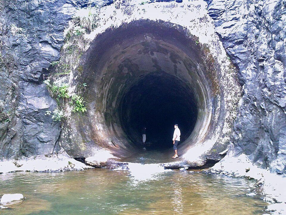 Anchuruli Tunnel by the Idukki reservoir near Kattappana Kerala